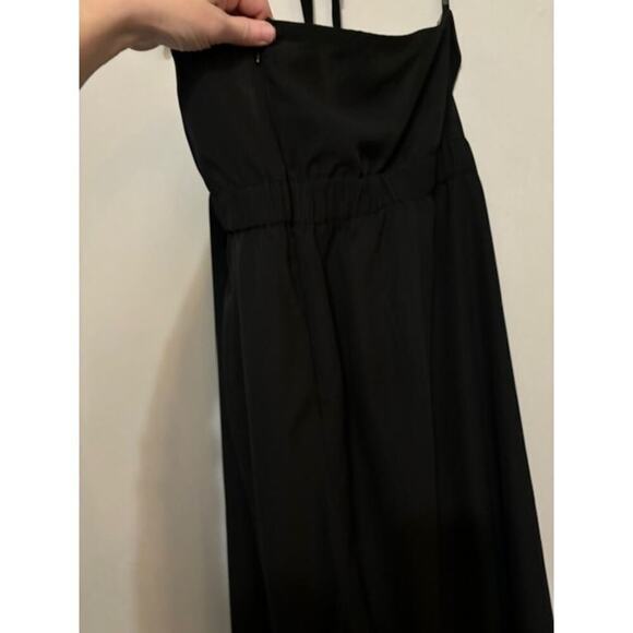ELOQUII Jumpsuit Romper Plus Size 20 Black Halter Date Night Out Wedding NWT - Picture 3 of 7